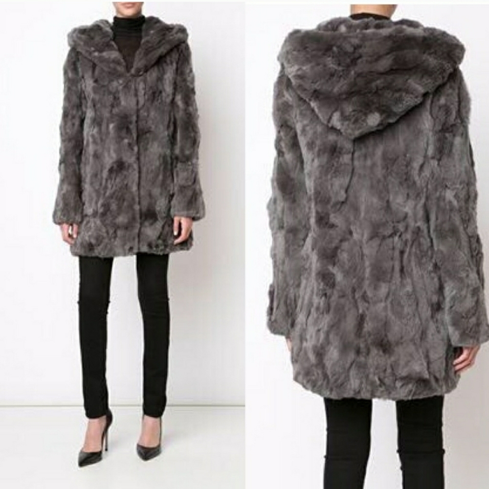 Hooded Fur Coat!